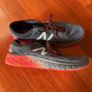 New Balance Black and Red Trail Shoes